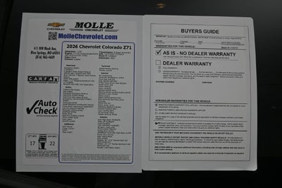 2026 Chevrolet Colorado Z71