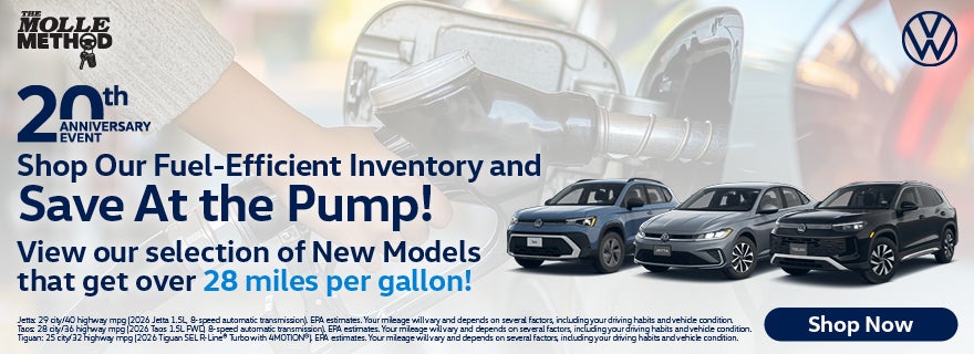 20th Anniversary Event, Save at that Pump! Molle Volkswagen in Kansas City